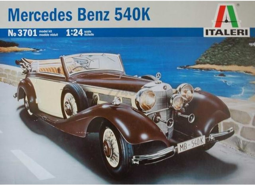 Сборная модель ITALERI Автомобиль Mercedes-Benz 540K 1:24 (3701)