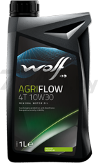 Масло четырехтактное 10W30 минеральное WOLF AgriFlow 1 л (13125/1)