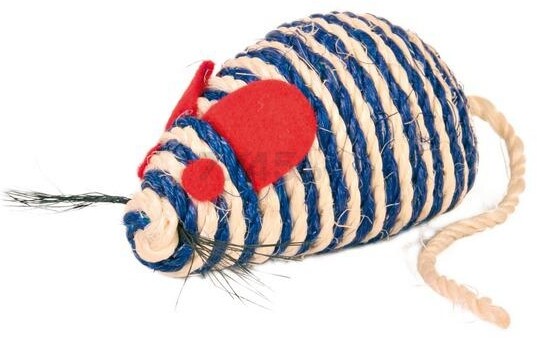 Игрушка для кошек TRIXIE Мышь сизалевая с кошачей мятой 10 см (4074)