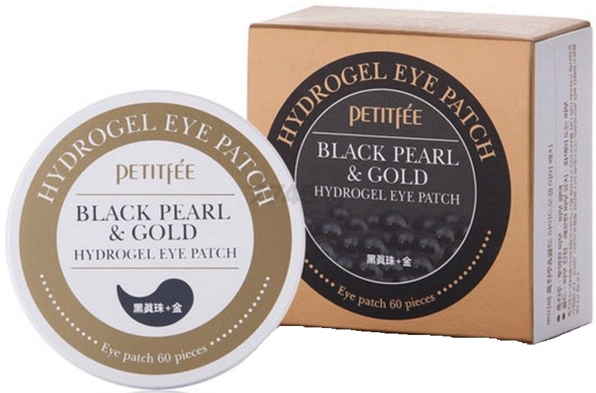 Патчи под глаза PETITFEE Black Pearl & Gold Hydrogel Eye Patch 60 штук (8809239801820) - Фото 2
