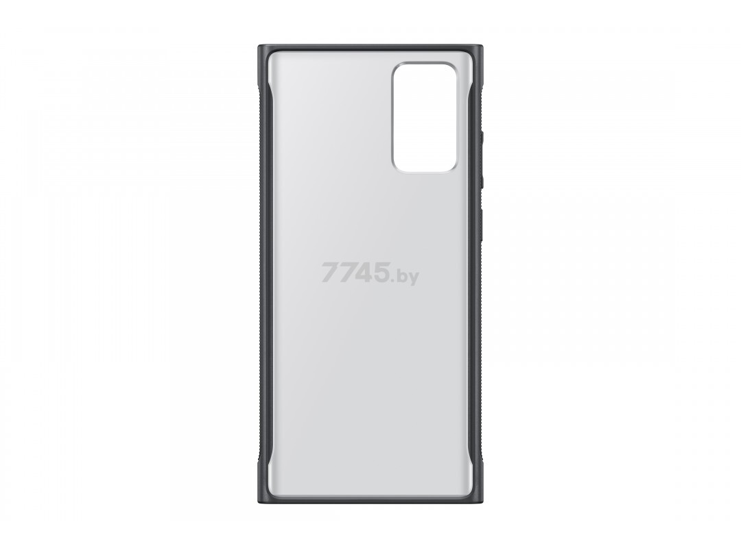 Чехол Samsung Clear Protective Cover для Note20 прозрачный с черной рамкой (EF-GN980CBEGRU) - Фото 4