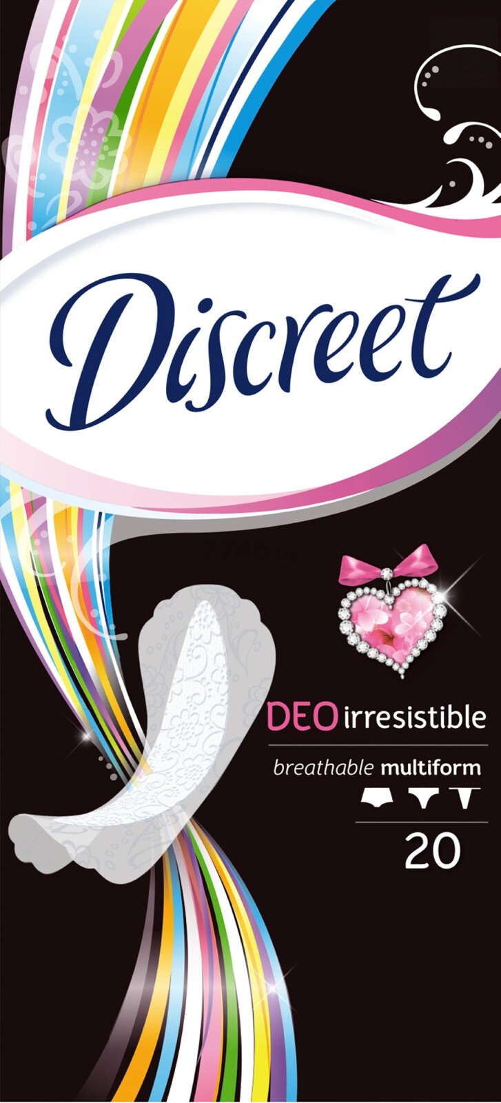 Ежедневные гигиенические прокладки DISCREET Deo Irresistible Multiform 20 штук (4015400542476) - Фото 4