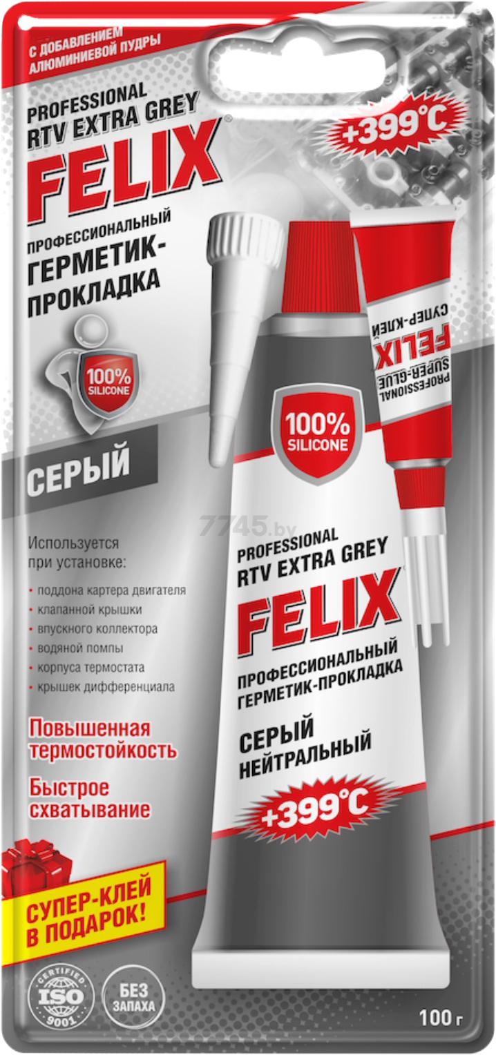 Герметик FELIX RTV Extra Grey 100 г (411040110)