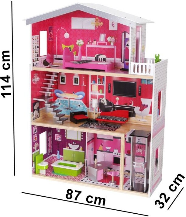 Кукольный домик ECO TOYS 4 Малибу с лифтом (4118) - Фото 2