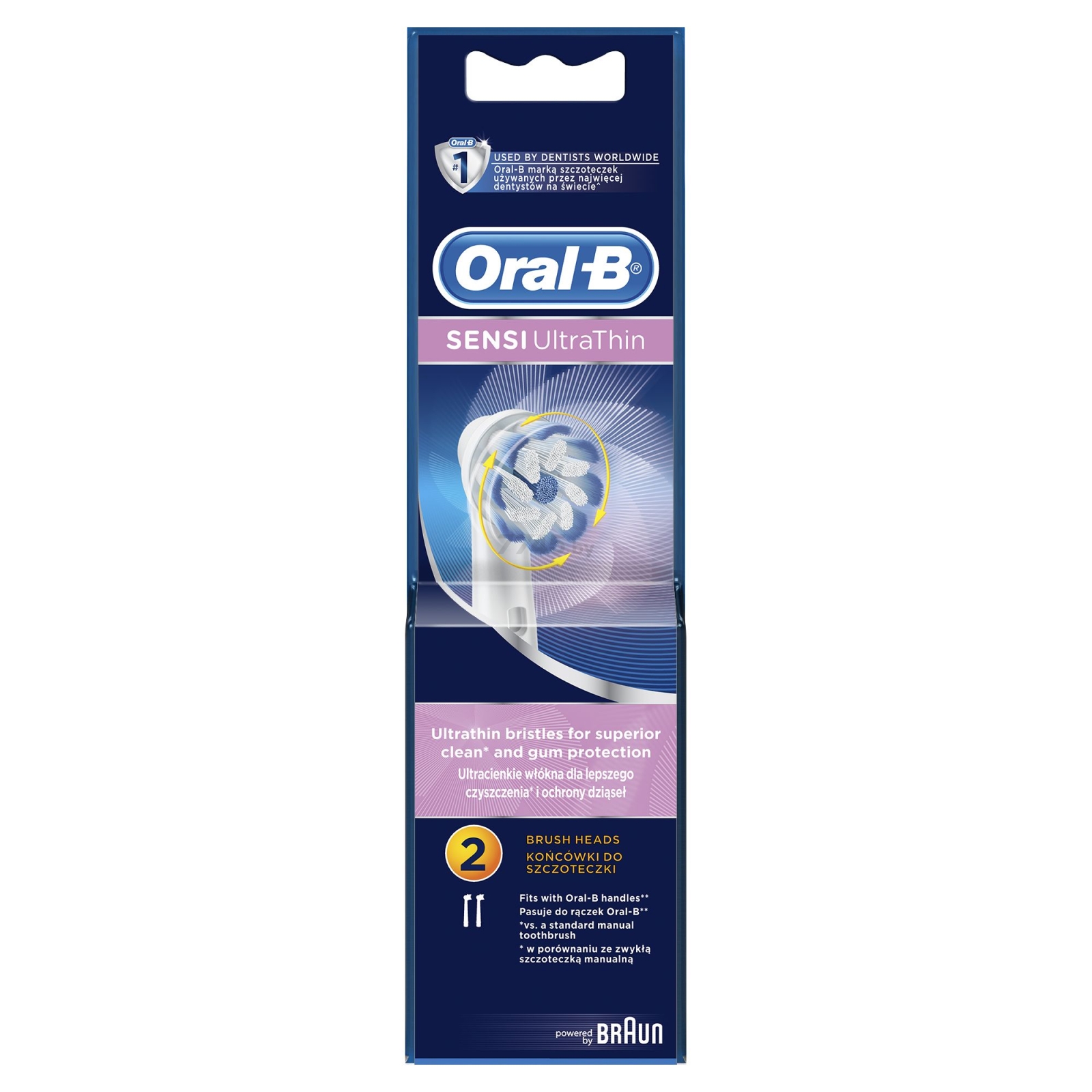Насадки для электрических зубных щеток ORAL-B Sensi UltraThin EB60 2 штуки (4210201176565) - Фото 2