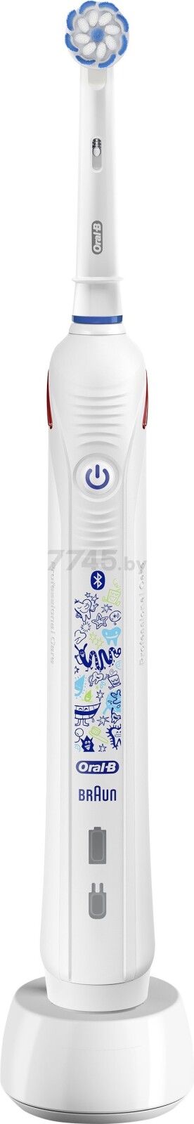 Зубная щетка электрическая детская ORAL-B Junior Smart Sensi Ultrathin White D601.513.3 тип 3767 (4210201246312) - Фото 3
