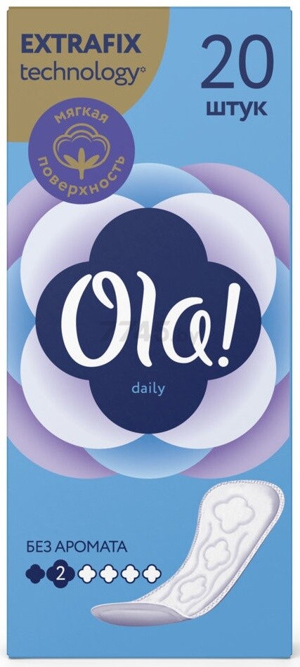 Ежедневные гигиенические прокладки OLA! Daily 20 штук (4680007631832) - Фото 2