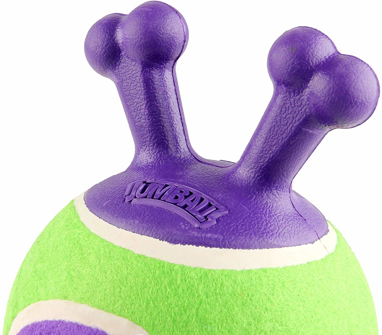 Игрушка для собак GIGWI Jumball Теннисный мяч с захватом 18 см зеленый (75363-1) - Фото 4