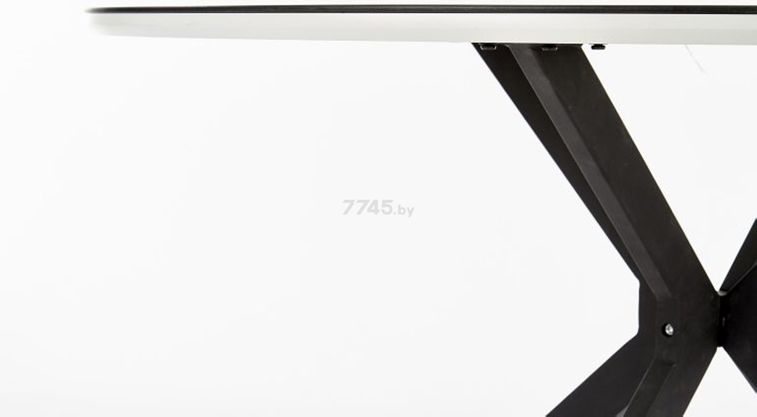 Стол кухонный HALMAR Avelar черный/белый 120х120х76 см (V-CH-AVELAR-ST) - Фото 6