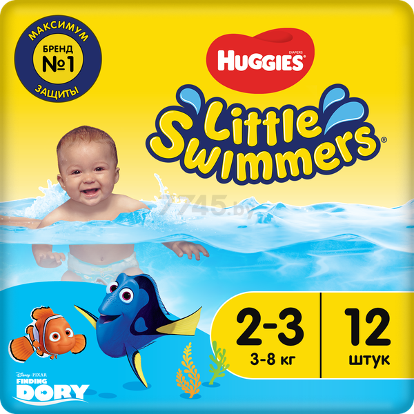 Подгузники для плавания HUGGIES Little Swimmers 2 Mini 3-8 кг 12 штук (5029053537795)