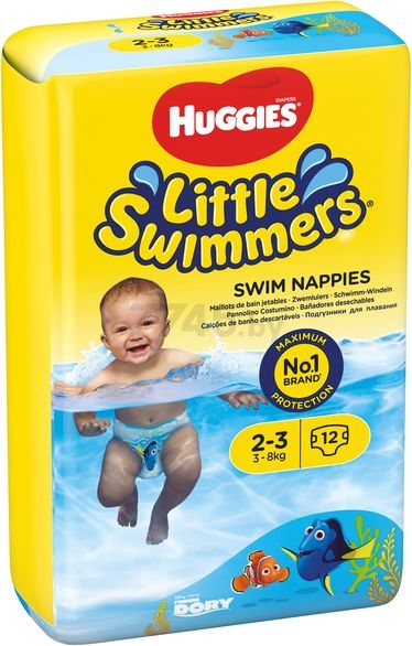 Подгузники для плавания HUGGIES Little Swimmers 2 Mini 3-8 кг 12 штук (5029053537795) - Фото 2