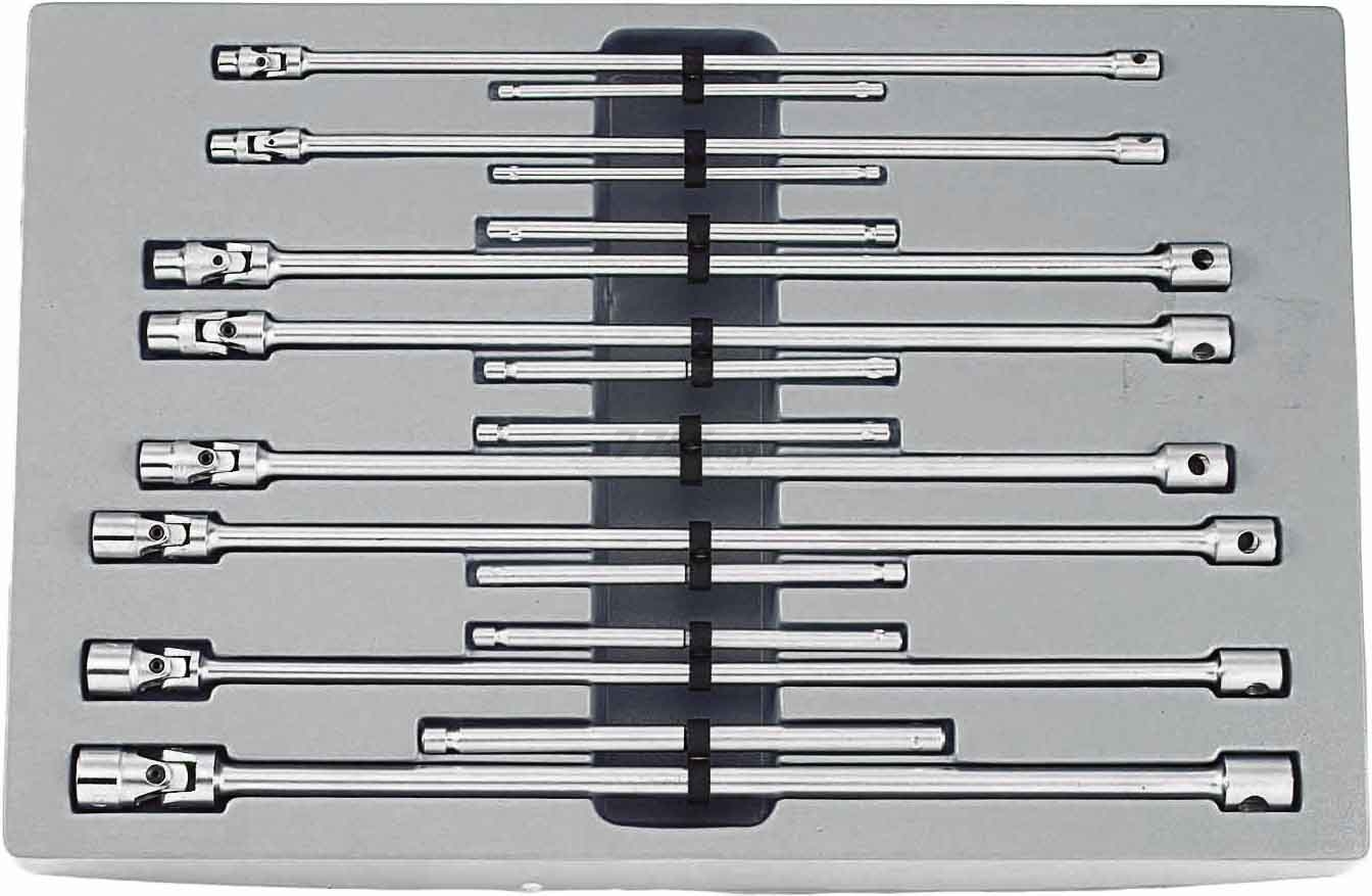 Набор ключей торцевых шарнирных 7-19 мм 8 предметов FORCE (50816)