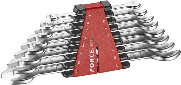 Набор ключей рожковых 6-22 мм 8 предметов FORCE (5084)
