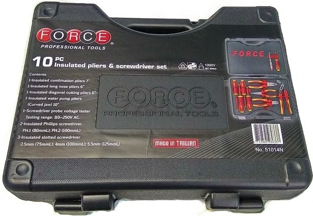 Набор инструментов диэлектрических 10 предметов FORCE (51014N) - Фото 4