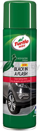 Полироль для пластика и резины TURTLE WAX Black In A Flash 500 мл (51777)