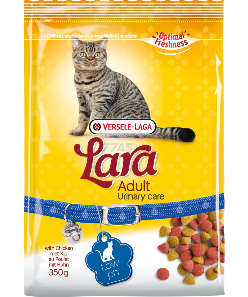 Сухой корм для кошек LARA поддержка здоровья мочевыводящей системы курица 0,35 кг (441074)