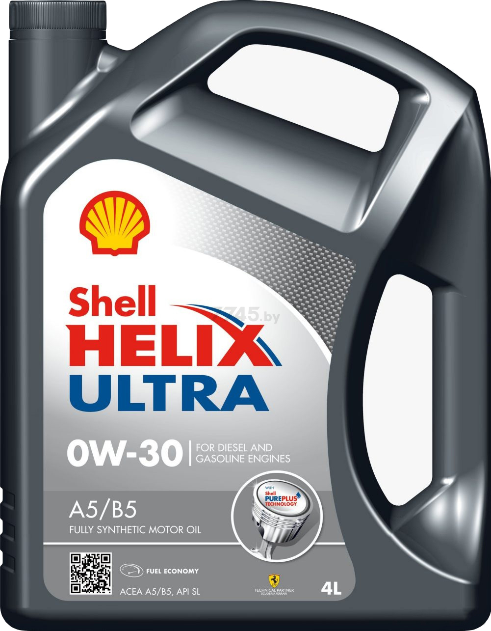 Моторное масло 0W30 синтетическое SHELL Helix Ultra A5/B5 4 л (550046685)