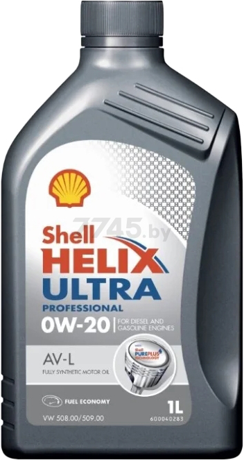 Моторное масло 0W20 синтетическое SHELL Helix Ultra Professional AV-L 1 л (550048041)