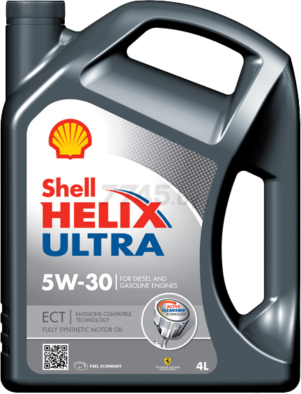 Моторное масло 5W30 синтетическое SHELL Helix Ultra ECT C3 4 л (550050441)