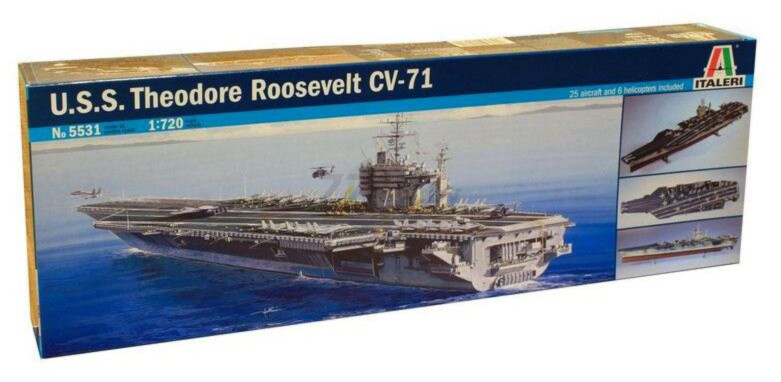 Сборная модель ITALERI Американский авианосец USS Roosevelt CVN-71 1:720 (5531)
