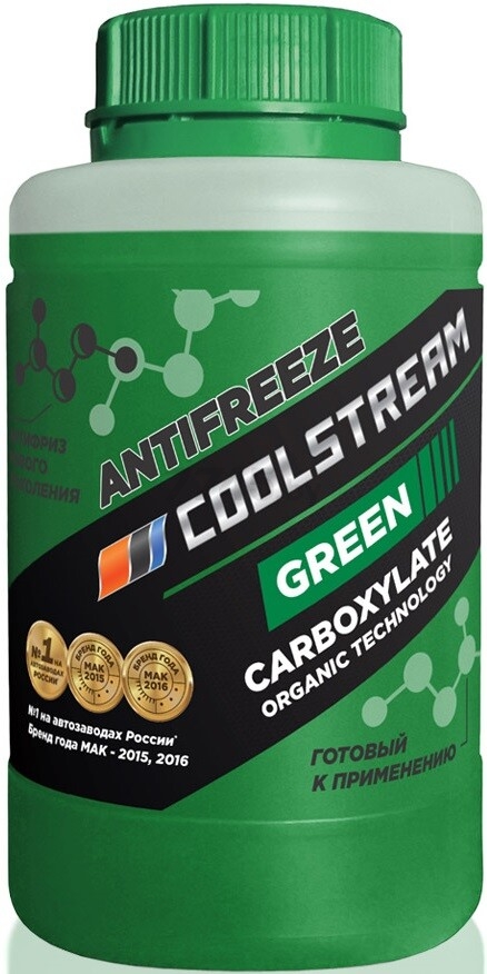 Антифриз зеленый COOLSTREAM Green 0,9 кг (CS-010901-GR)