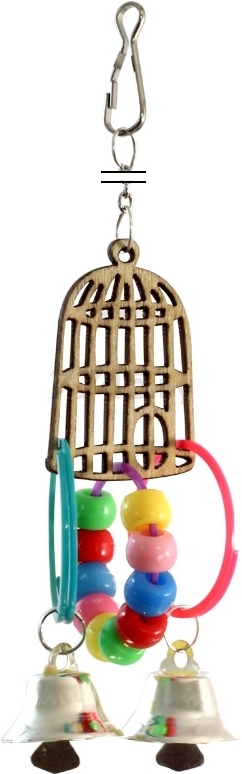 Игрушка для птиц TRIOL Золотая клетка 084KX 16х5,5 см (52171027)