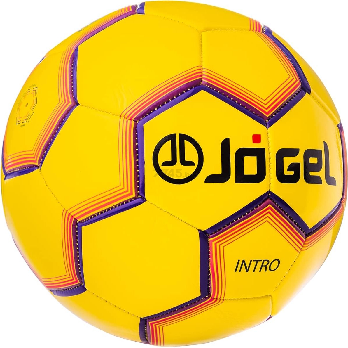 Футбольный мяч JOGEL Intro №5 желтый (JS-100-5) - Фото 5