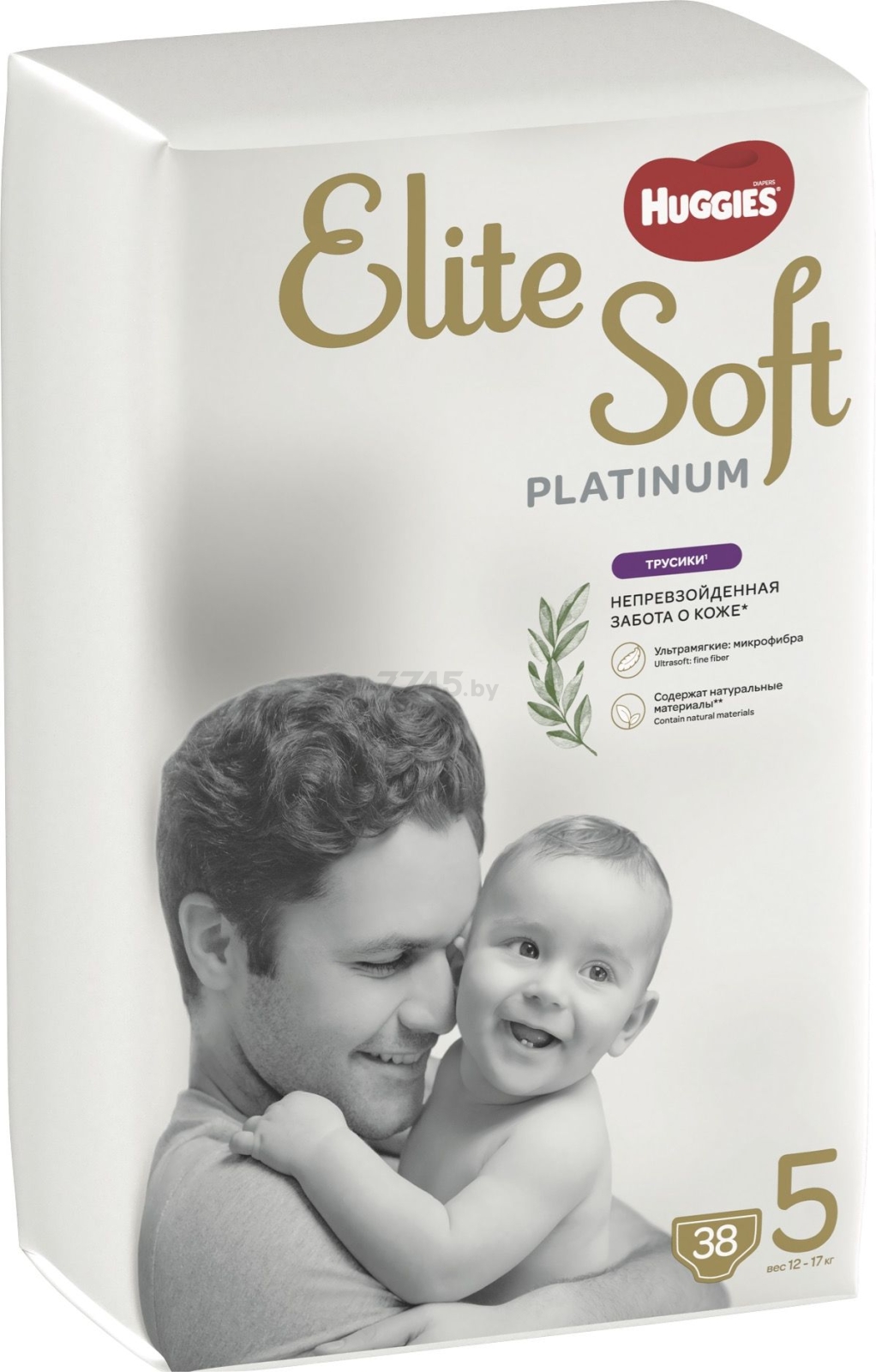 Подгузники-трусики HUGGIES Elite Soft Platinum Mega 5 Junior 12-17 кг 38 штук (5029053548838) - Фото 2