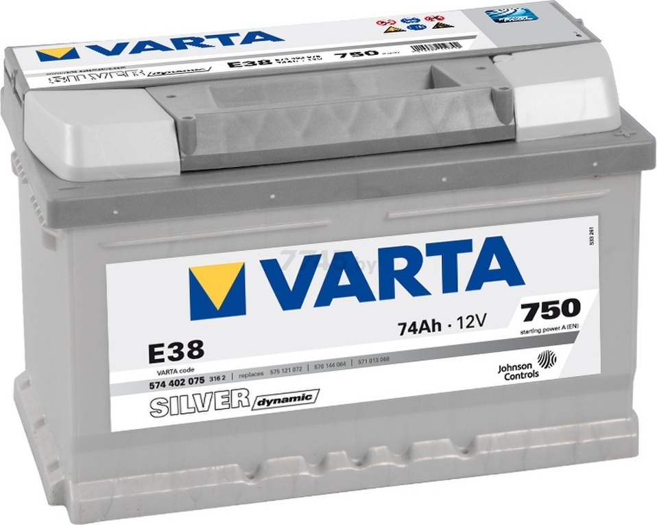 Аккумулятор автомобильный VARTA Silver Dynamic 74 А·ч (574402075)