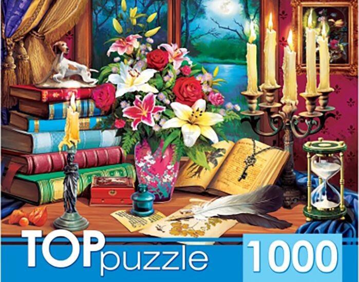 Пазлы РЫЖИЙ КОТ TOPpuzzle Загадочный натюрморт 1000 элементов (ХТП1000-2173)