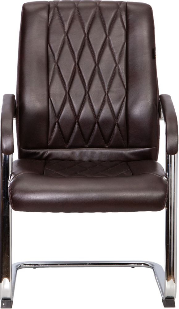 Кресло офисное AKSHOME Damask Eco коричневый (58897) - Фото 2