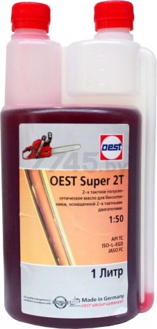 Масло двухтактное полусинтетическое OEST SUPER 2T 1 л (32562-89РОЗDN)
