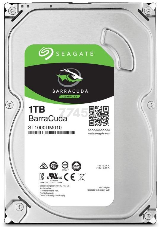 Жесткий диск HDD Seagate Barracuda 1TB (ST1000LM048)