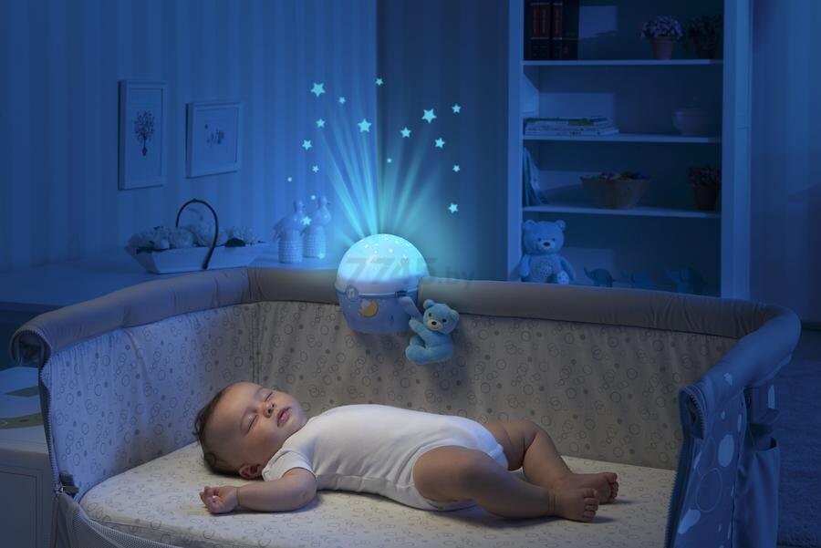 Ночник-проектор детский CHICCO Звезды голубой (76472000000) - Фото 6