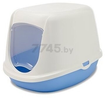Туалет-домик для кошек 44,5х35,5х32 см SAVIC Duchesse голубой (20000WPB)