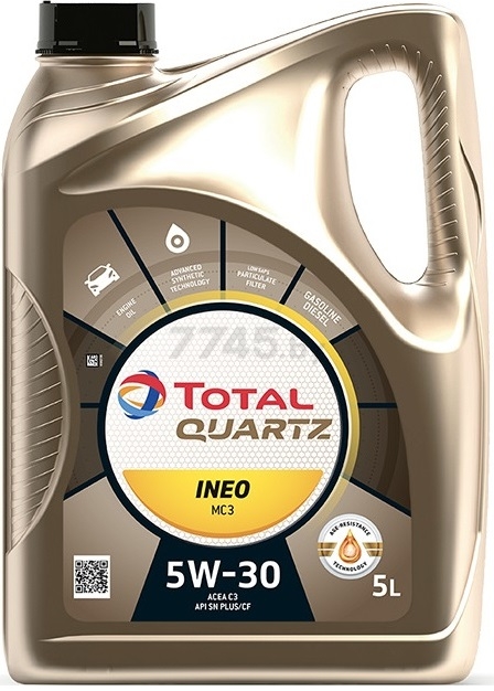 Моторное масло 5W30 синтетическое TOTAL Quartz Ineo MC3 5 л (213698)