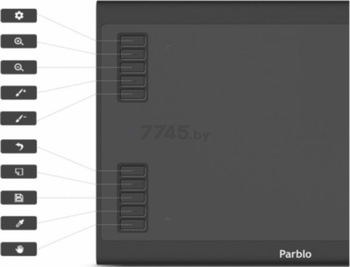 Графический планшет PARBLO A610 Plus V2 - Фото 8