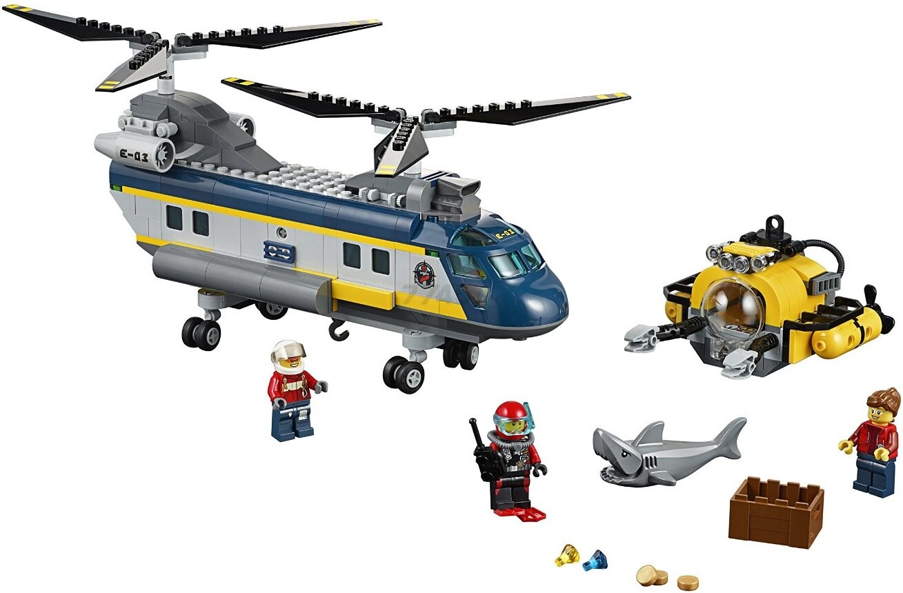 Конструктор LEGO City Вертолет исследователей моря (60093) - Фото 2