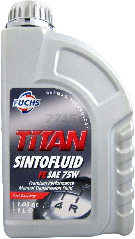 Масло трансмиссионное 75W FUCHS Titan Sintofluid FE 1 л (601426780)