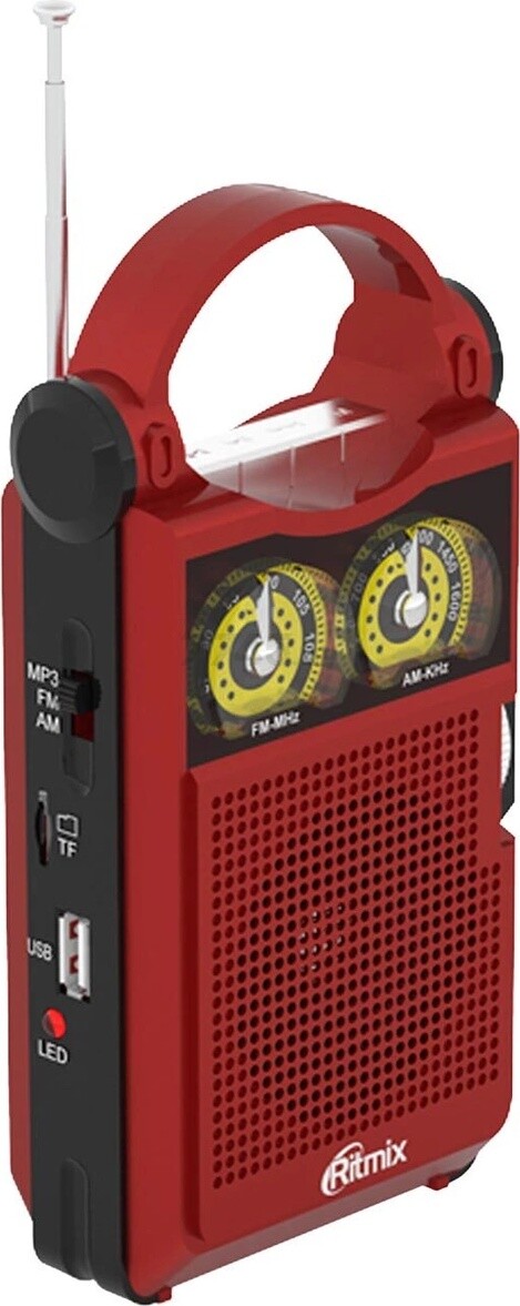 Радиоприемник RITMIX RPR-303 черный/красный - Фото 2