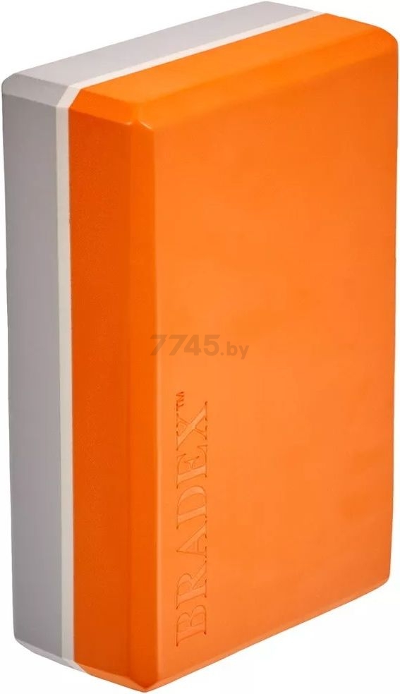 Блок для йоги BRADEX оранжевый (SF 0731) - Фото 4
