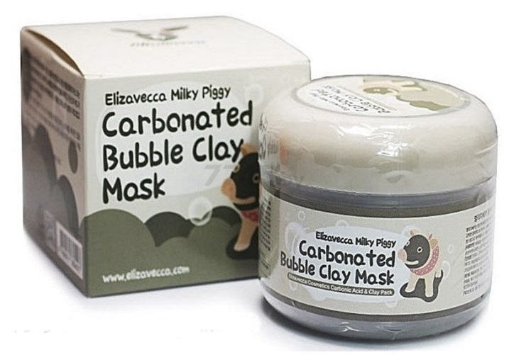 Маска ELIZAVECCA Сarbonate Bubble Clay Mask Очищающая пузырьковая с глиной 100 мл (369427)