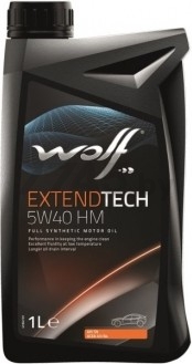 Моторное масло 5W40 синтетическое WOLF ExtendTech HM 1 л (28116/1)