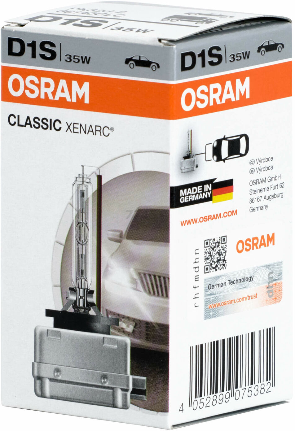 Лампа ксеноновая автомобильная OSRAM Xenarc Classic D1S (66140CLC) - Фото 2
