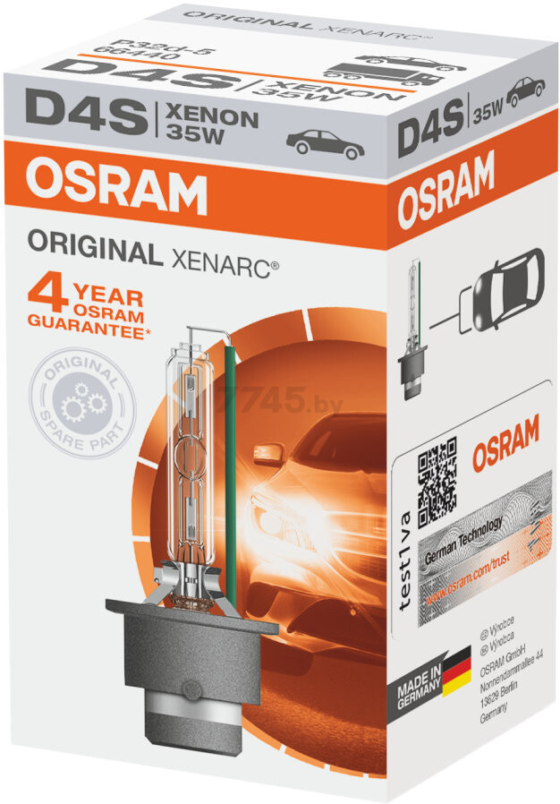 Лампа ксеноновая автомобильная OSRAM Xenarc Original D4S (66440) - Фото 3