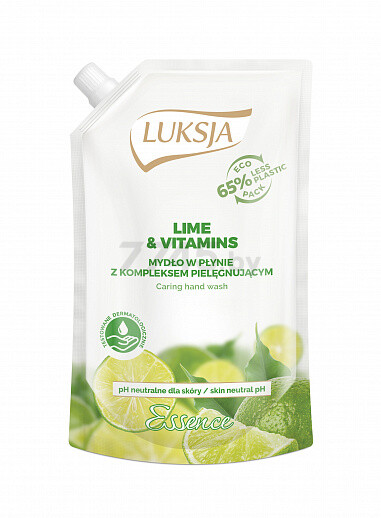 Мыло жидкое LUKSJA Essence Лайм и витамины сменный блок 900 мл (0021111997)