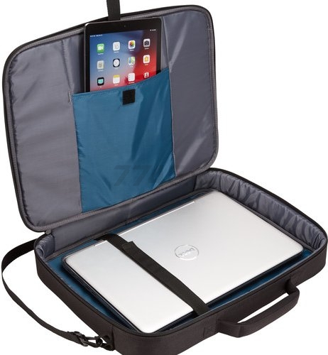 Сумка для ноутбука CASE LOGIC Advantage Briefcase 17,3" черная (ADVB117BLK) - Фото 4