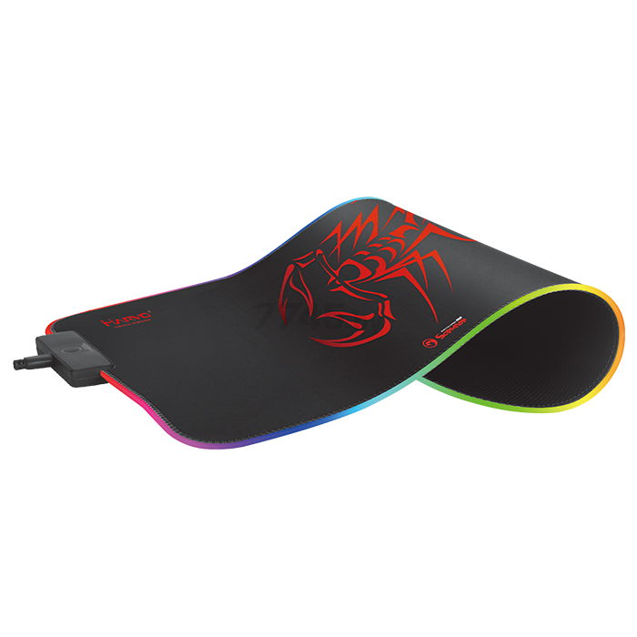 Коврик для мыши игровой MARVO MG08 с RGB подсветкой - Фото 3