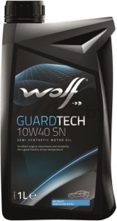 Моторное масло 10W40 полусинтетическое WOLF GuardTech 1 л (16127/1)