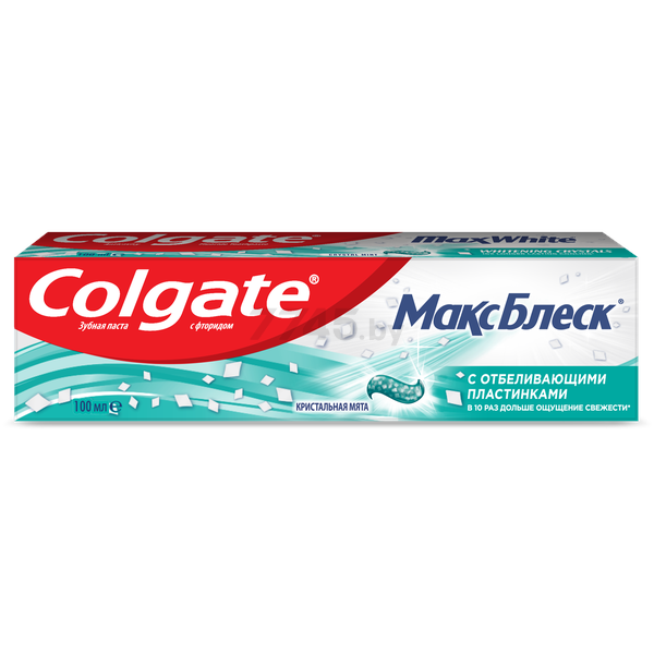 Зубная паста COLGATE Max White С отбеливающими пластинками 100 мл (6920354805851) - Фото 2